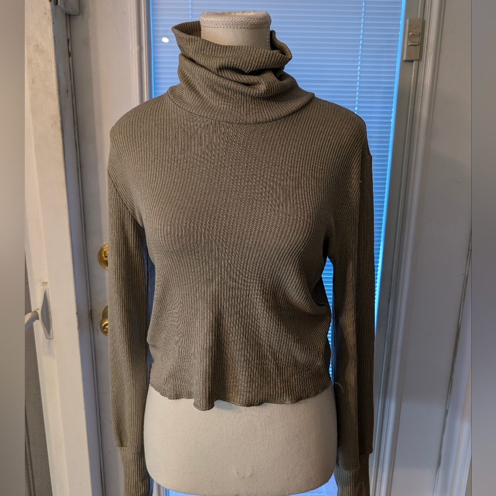 Wilfred Free Women's Taupe Turtleneck Sweater